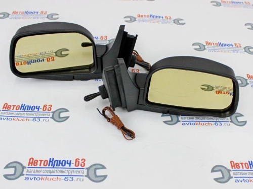 Боковые зеркала на ВАЗ 2104 2105 2107 золотистый антиблик с обогревом Т-7ао Политех в интернет-магазине avtofirma63.ru 