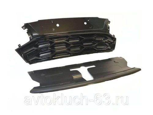 Решетка радиатора на Лада Веста (ячейки) черный глянец в интернет-магазине avtofirma63.ru 