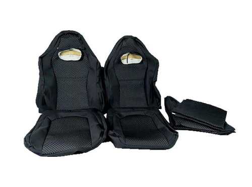 Обивка сидений Recaro (черная ткань, центр ультра) на Лада Нива