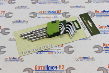 Набор ключей TORX 9 шт с отверстием Т10-Т50 Дело Техники от интернет-магазина avtofirma63.ru 