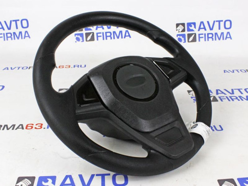 Руль Барс со вставками черный глянец для а/м 2110-2112
