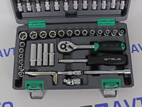 Набор инструментов 1/4, 57 предметов STELS в интернет-магазине avtofirma63.ru 