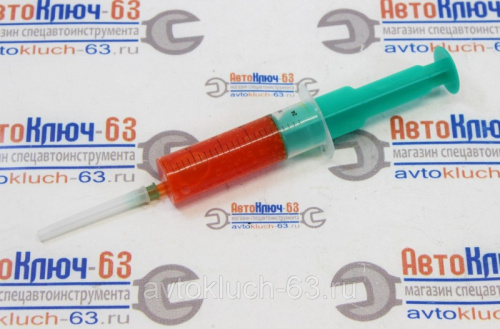Герметик прокладка АНАТЕРМ 505 в шприце красный двигателя для автомобилей ВАЗ