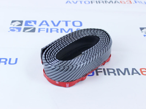 Универсальная резиновая губа Самурай Карбон на передний бампер в интернет-магазине avtofirma63.ru 