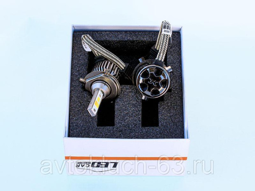 Светодиодные лампы C9WY LED трёх режимные H4