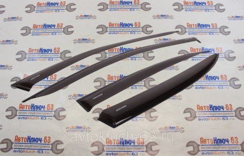 Дефлекторы (ветровики) для окон накладные неломающиеся Samurai на Лада Приора хэтчбек Voron Glass в интернет-магазине avtofirma63.ru 