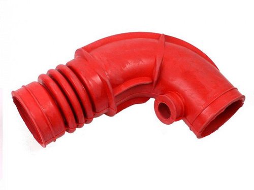 Патрубок воздушного фильтра ВАЗ-2123 к дросселю с отверстием для сапуна Г-образный A-Sport