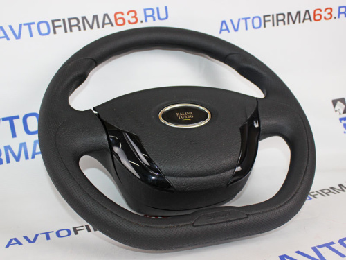 Руль Калина TURBO черный лак для Лада Калина