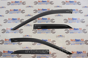 Дефлекторы (ветровики) для окон накладные неломающиеся Samurai Renault Duster Voron Glass в интернет-магазине avtofirma63.ru 