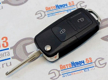 Выкидной ключ замка зажигания для Лада Калина, Приора, Гранта, Datsun, Шевроле Нива, по типу Volkswagen (2 кнопки) в интернет-магазине avtofirma63.ru 