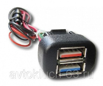 USB зарядное устройство для ВАЗ 2108-2115, Калина, Шевроле Нива