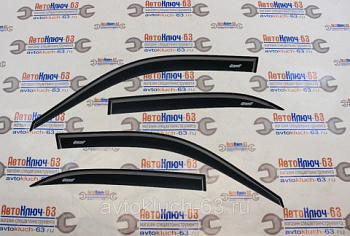 Дефлекторы (ветровики) для окон накладные неломающиеся Samurai Nissan Almera Voron Glass в интернет-магазине avtofirma63.ru 