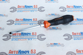 Отвертка усиленная цельнометаллическая (шлиц) SL6.5, 125 мм Licota ASD-3612565 в интернет-магазине avtofirma63.ru 